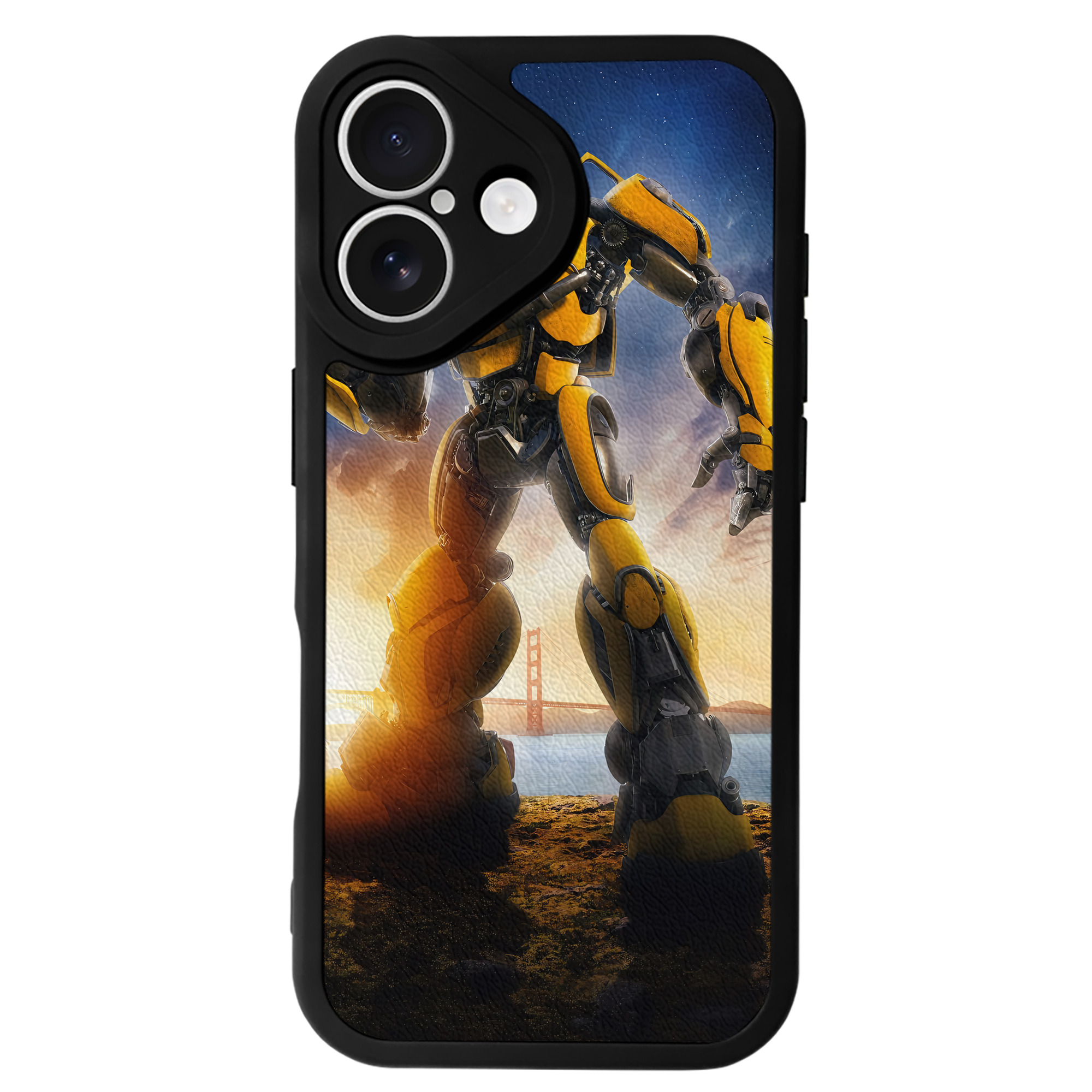 （画像用） Transformers トランスフォーマー 【iPhone 16シリーズ対応】シリコンスマホケース（レザー調） 材質：シリコン